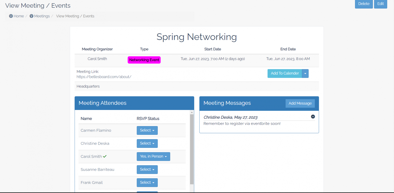 What’s New? Our NEW Meeting Interface (UI)! - BellesBoard